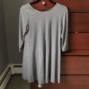 Navy and white striped t-shirt dress